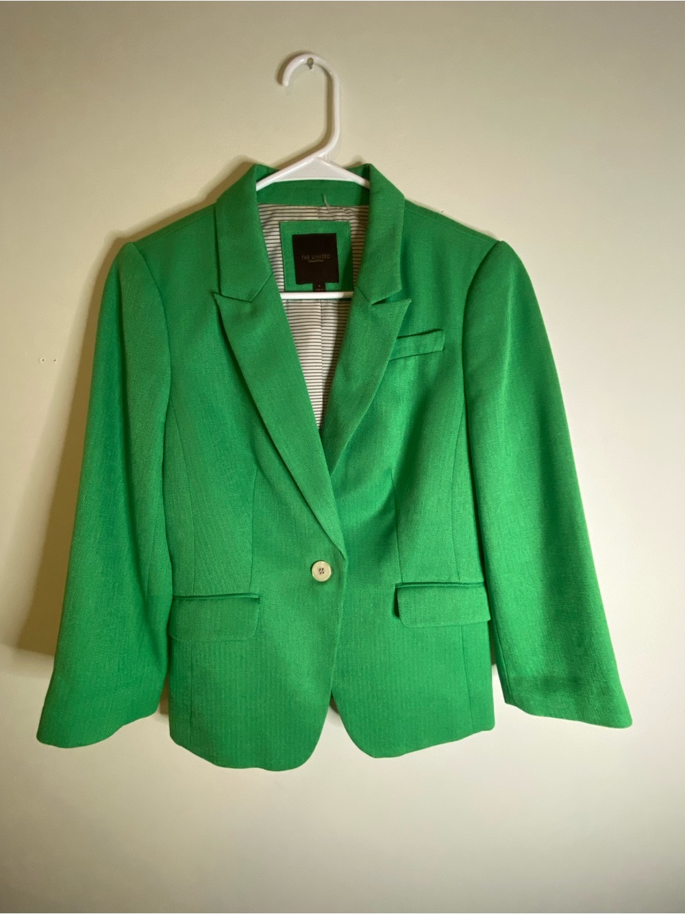 The Limited Bright Green Single-Button Women's Blazer